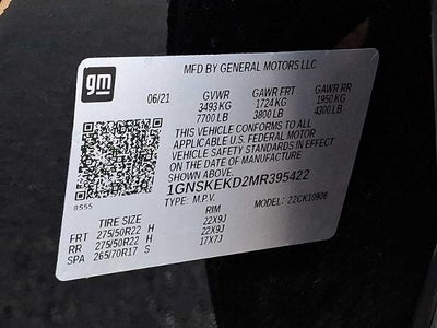 2021 Chevrolet Suburban RST