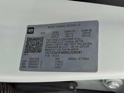 2022 GMC Canyon AT4 - Cloth