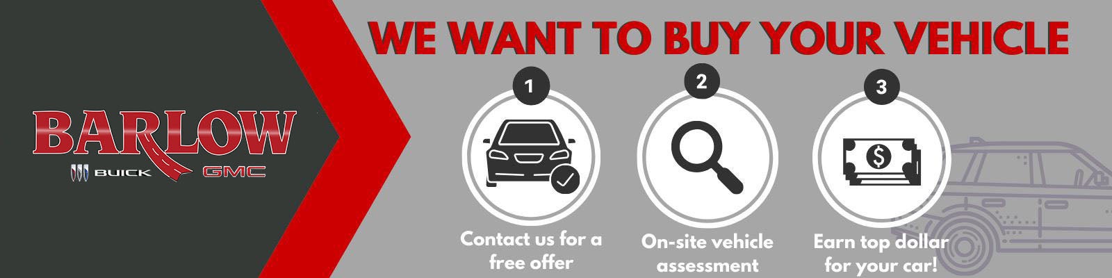 We Want to Buy Your Vehicle at Barlow Buick GMC of Woodbury in Woodbury NJ